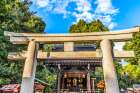 Colorful Tori, Yasaka Shrine, Kyoto, Japan. Shine established 656 AD. Art Print
